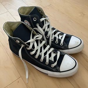 Navy High top Converse